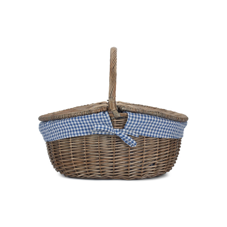 Bay Isle Home Oval Wicker Shopping Basket with Lining Wayfair.co.uk